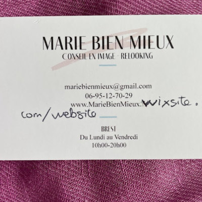 Photo de Marie Bien Mieux. Relooking